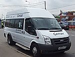 Бесплатный автобус Genser в пункт аренды автомобилей АрендаАвто-врх на Новорязанском шоссе